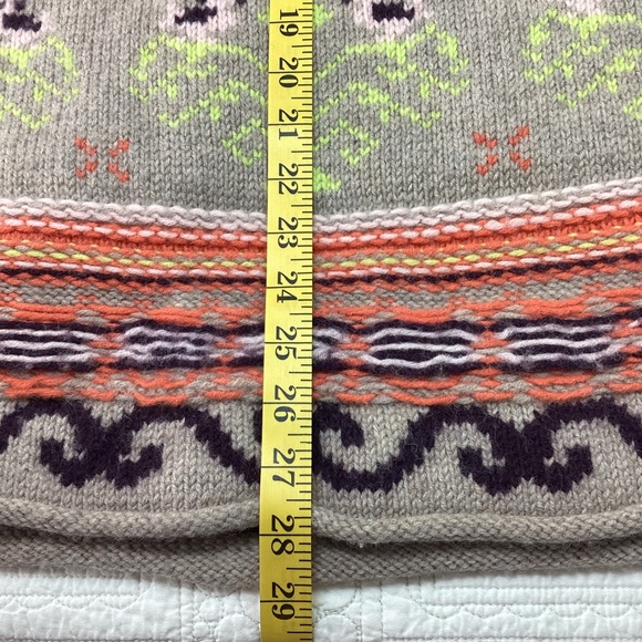 Anthropologie Sleeping on Snow Strapless Sweater Dress Size Small Fair Isle - Picture 14 of 14